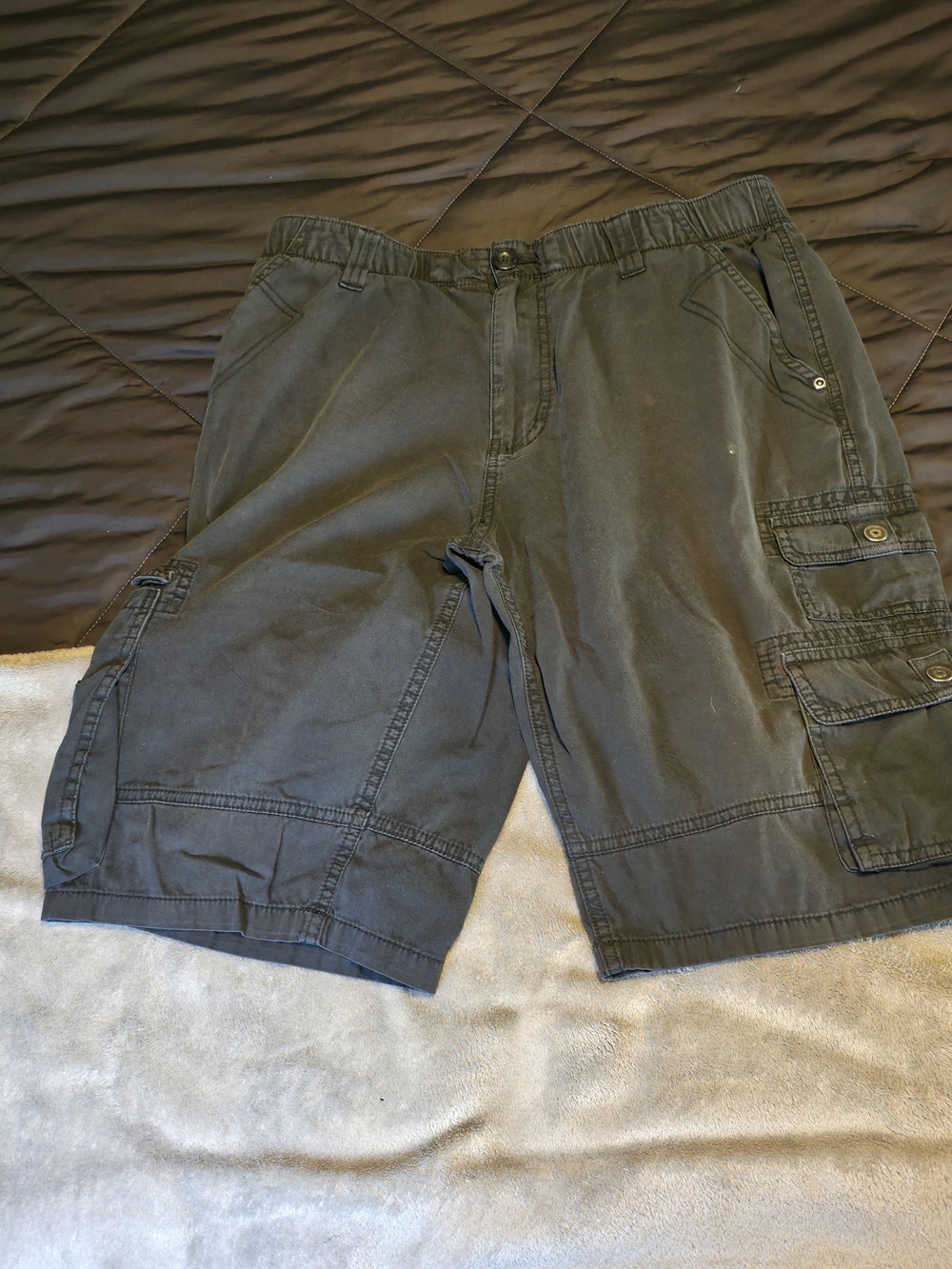 Men's Black  Jeans By Buffalo Cargo Shorts - Classic Utility Style